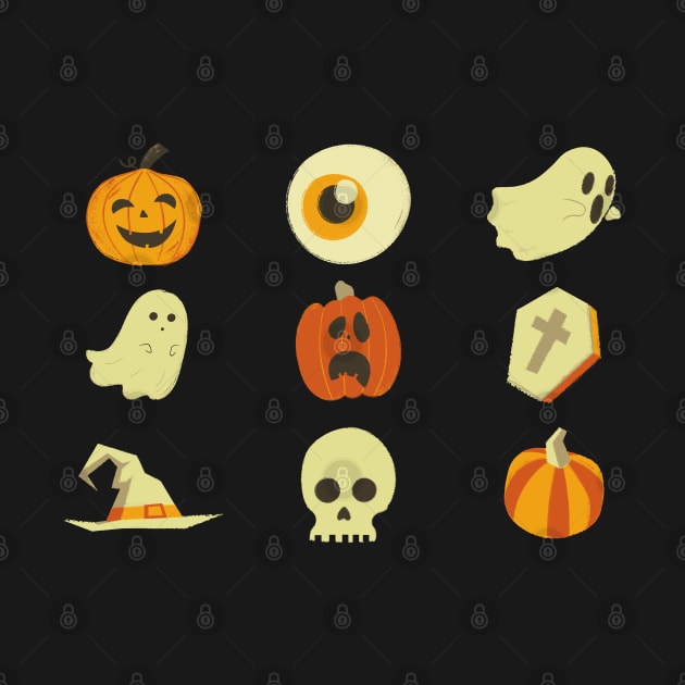 Cute and Spooky Halloween Staples Collection: Ghosts, Pumpkins, and more classics! by F-for-Fab