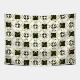 Byzantium black white gold Tapestry