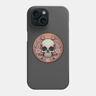 Skull with Roses Phone Case