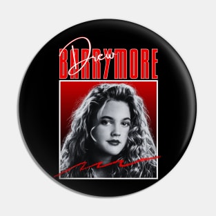 Drew barrymore///original retro Pin