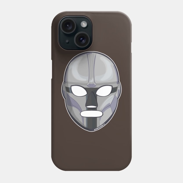 Space Wanderer Lucha Mask Phone Case by hpkomic