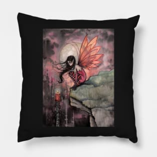 Autumn Flame Fairy Fantasy Art by Molly Harrison Pillow