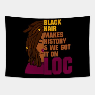 Locs Black History Month Tapestry