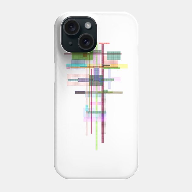 Abstract Space Architecture Pattern COLORFUL Phone Case by Nikokosmos