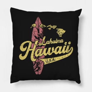 Hawaii Lahaina Maui Hawaiian vintage Pillow