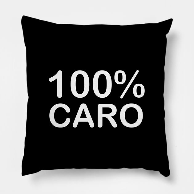 Caro name, mothers day gifts from son and daughter in law. Pillow by BlackCricketdesign