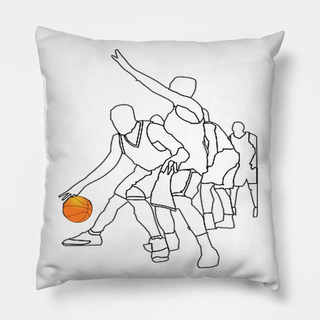 Basketball Team Pillow by Hudkins