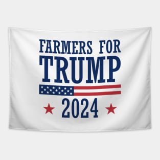 Farmers for Trump 2024 American Election Pro Trump Farmers Tapestry