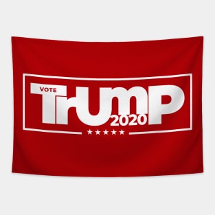 Vote Trump 2020 White Logo Tapestry