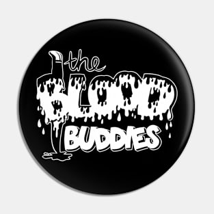 The Blood Buddies Logo - White Pin