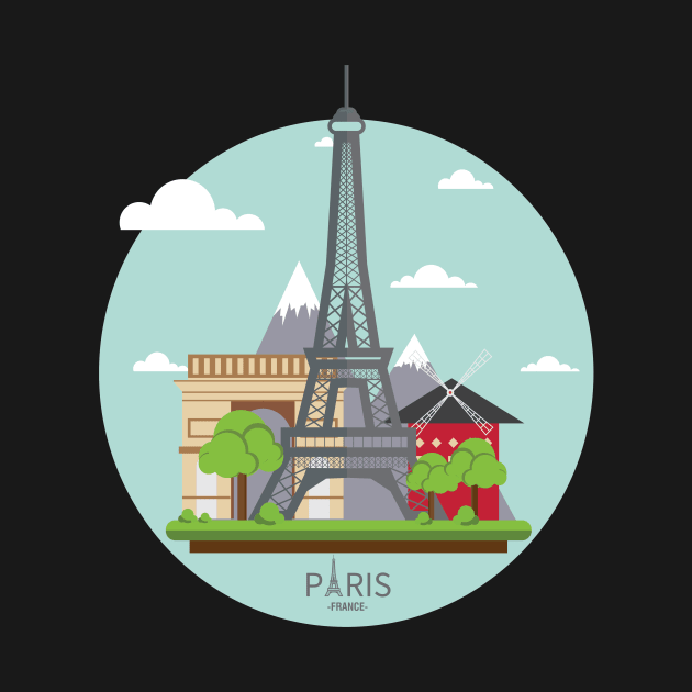 Paris France Eiffel Tower Visitors Tourist Edition by PatrioTEEism