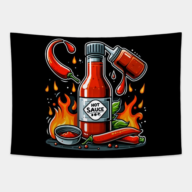 hot sauce Tapestry by DIKI97OLD