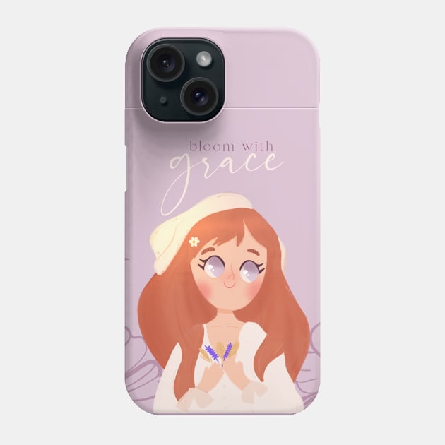 Cute girl illustration Phone Case by Matisse Studio