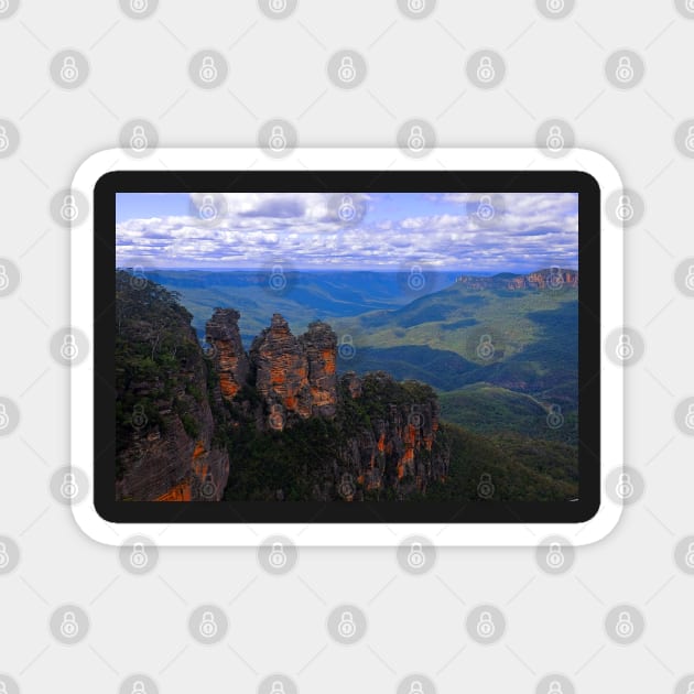 Three Sisters - Katoomba NSW Magnet by pops