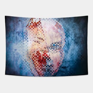 Mystic abstract mask Tapestry