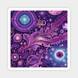 Other Worldly Designs- nebulas, stars, galaxies, planets with feathers Magnet