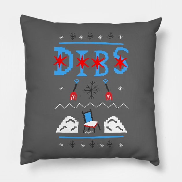 Chicago Dibs Pillow by Eat, Geek + Be Merry