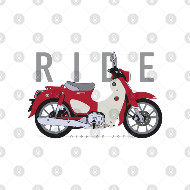 Ride super cub red by NighOnJoy