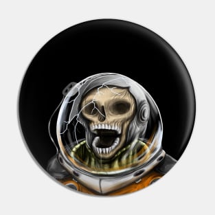 Creepy Astronaut Pin