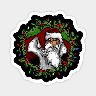 Grumpy Santa Magnet