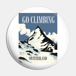 Go Climbing Switzerland Pin