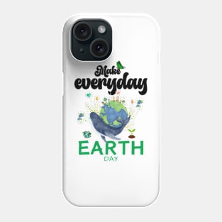 happy funny  earth day 2024 gift april 22 Cute Teacher  Lover Rainbow Phone Case