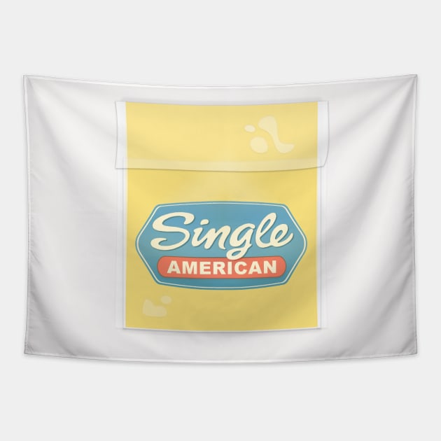 American Single Tapestry by MinimalFun