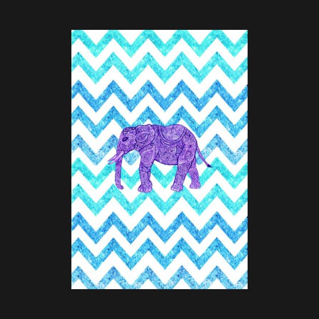 Elephant Chevron by DaniHoffmann