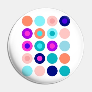 Big polka dots geometrical composition Pin