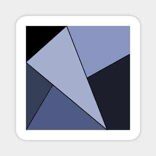 Blue & Black Geo Magnet