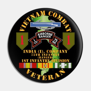 Vietnam Combat Infantry Vet - I Co 75th Inf - Rgr - 1st Inf Div SSI Pin