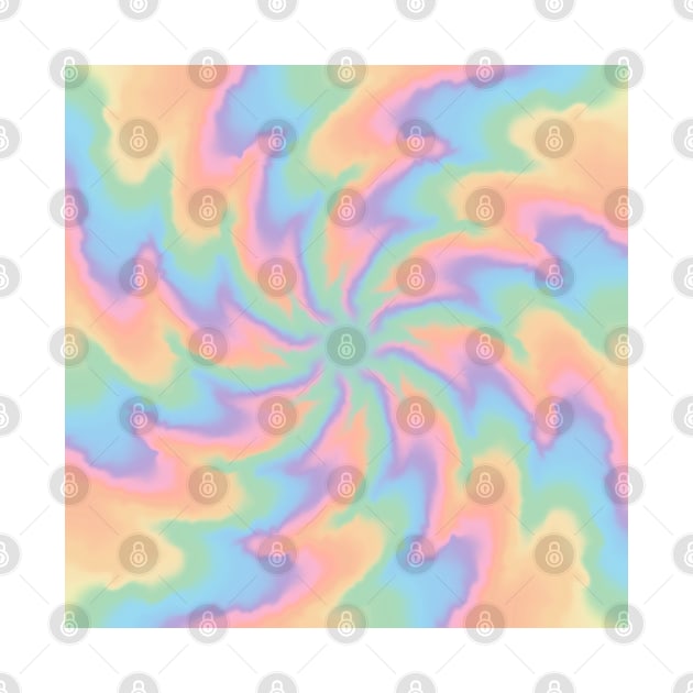 Rainbow Tie Dye  Colorful by Trippycollage