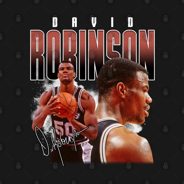 Disover David Robinson Basketball Legend Vintage Signature Retro Bootleg Style - David Robinson - T-Shirt