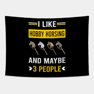 3 People Hobby Horsing Horse Hobbyhorsing Hobbyhorse Tapestry