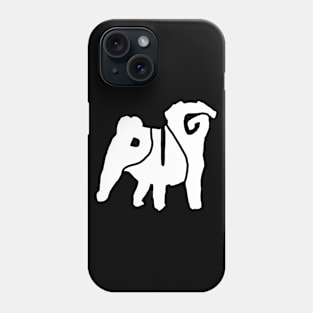 Strange PUG Typography Phone Case