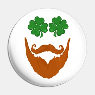 St.Patrick 's Day red beard Pin