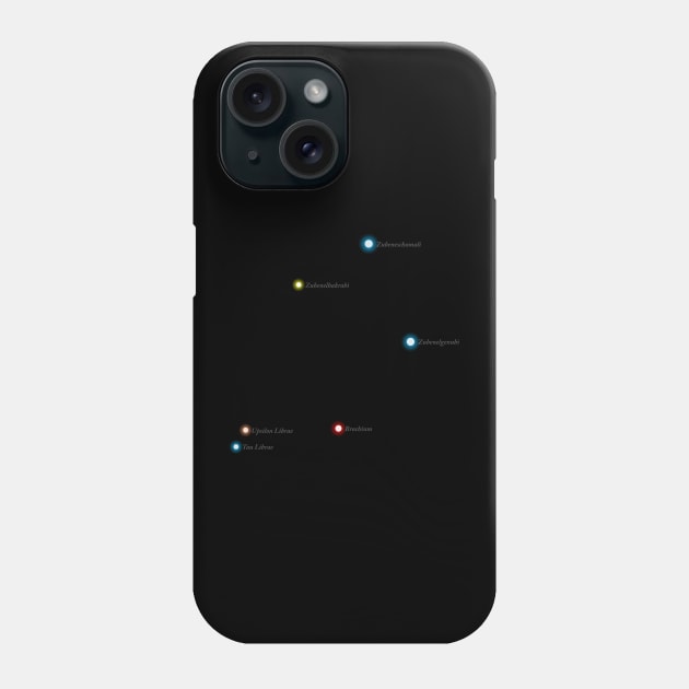 Constellation Libra Phone Case by GloopTrekker