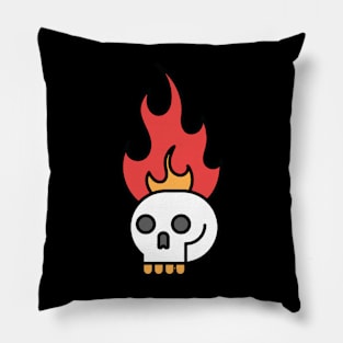 Skull Fire Pillow