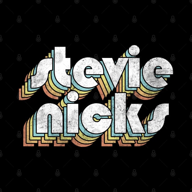 Stevie Nicks  - Retro Rainbow Letters by Dimma Viral