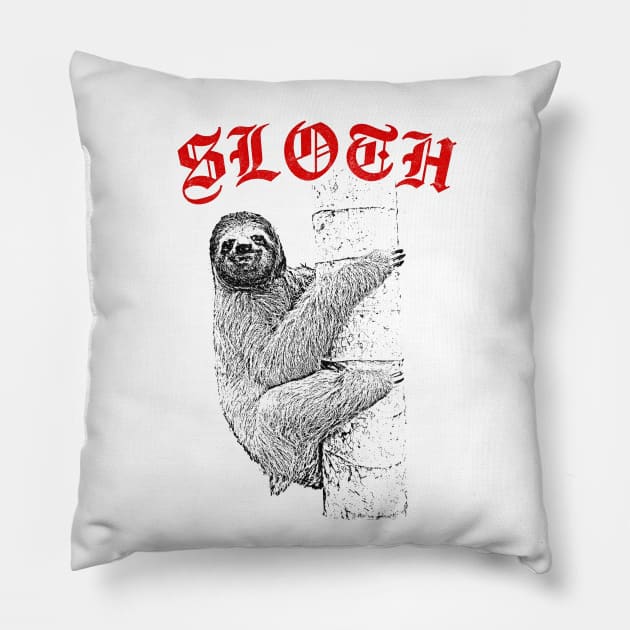 Sloth /// Lazy Sneak Pretty Boi Fan Design Pillow by DankFutura