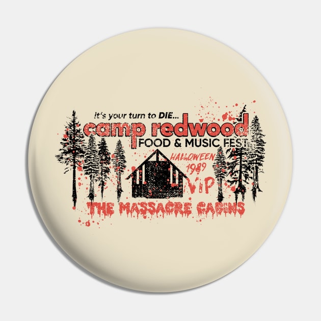 Camp Redwood Food & Music Fest Pin by Nazonian