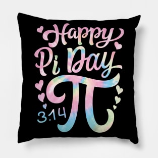 Happy Pi Day 3.14 Mathematic Math Teacher Tie Dye Women Girl Pillow