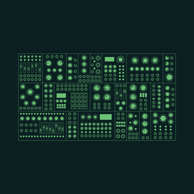 Modular Synthesizer 2 Green by Atomic Malibu