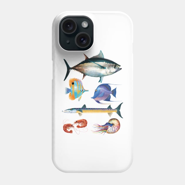 Fish Poster Phone Case by TrevorIrvin