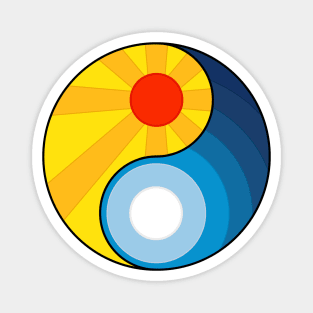 Yin Yang Sun Moon Magnet