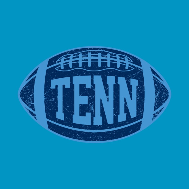 TENN Retro Football - Light Blue by KFig21