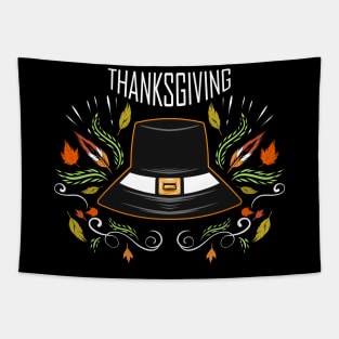 Pilgrims Hat Thanksgiving Tapestry