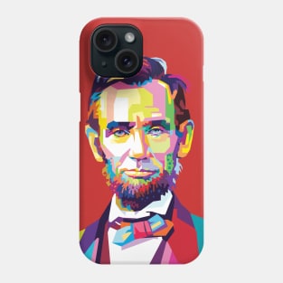 Abraham lincoln in Pop Art Phone Case