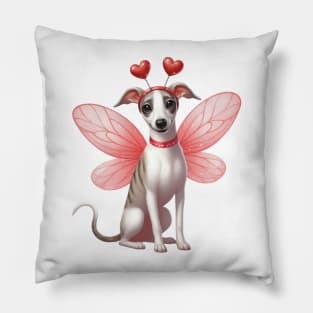 Valentine Fairy Whippet Dog Pillow