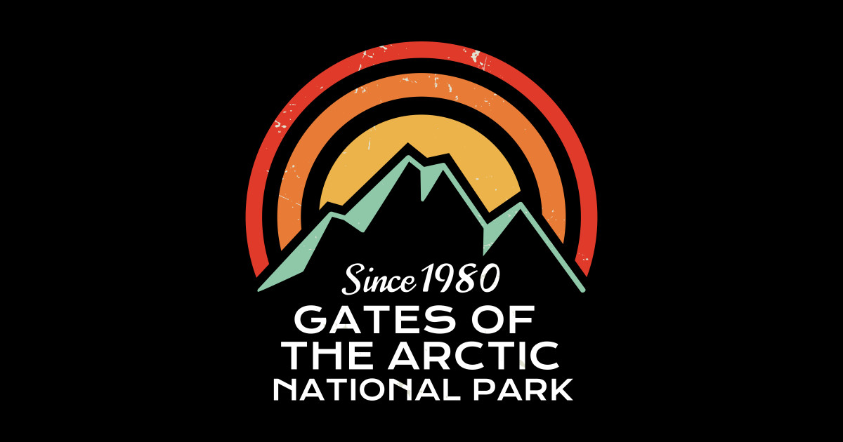 Gates Of The Arctic National Park National Park Retro Sticker